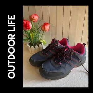 Outdoor Life Womens Hiking Waterproof Shoes Blue Size 9